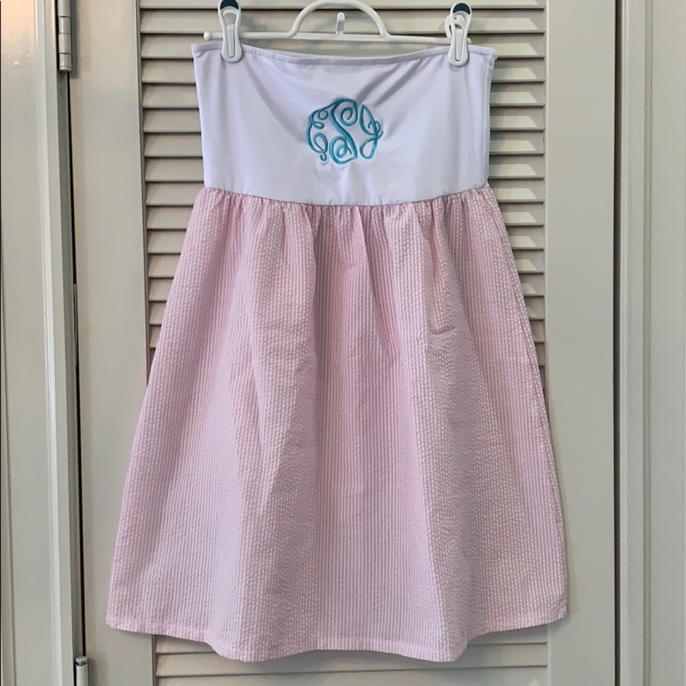 Monogram Seersucker Dress